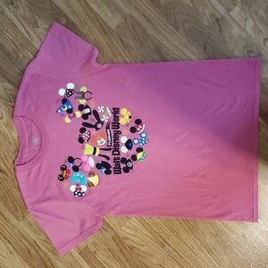 Walt Disney World Florida Adult Womens Shirt S Mickey Mouse Ears Authentic Parks